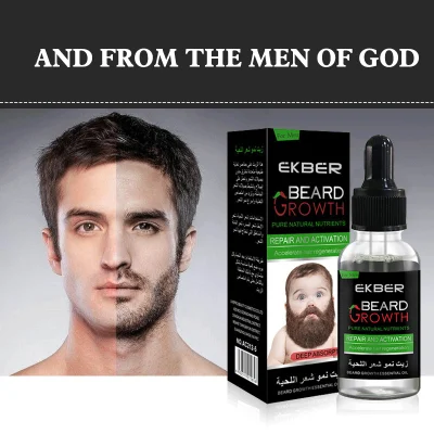 Aceite esencial para el crecimiento del cabello orgánico Natural puro 100% de alta calidad, el mejor aceite para el crecimiento de la barba para hombres