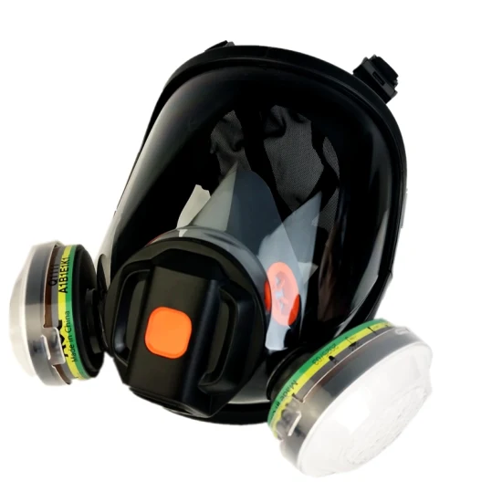 Máscara de gas respirador de seguridad con amplificador parlante de nuevo diseño de China completa